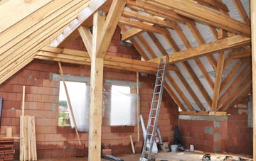 Bare attic trusses